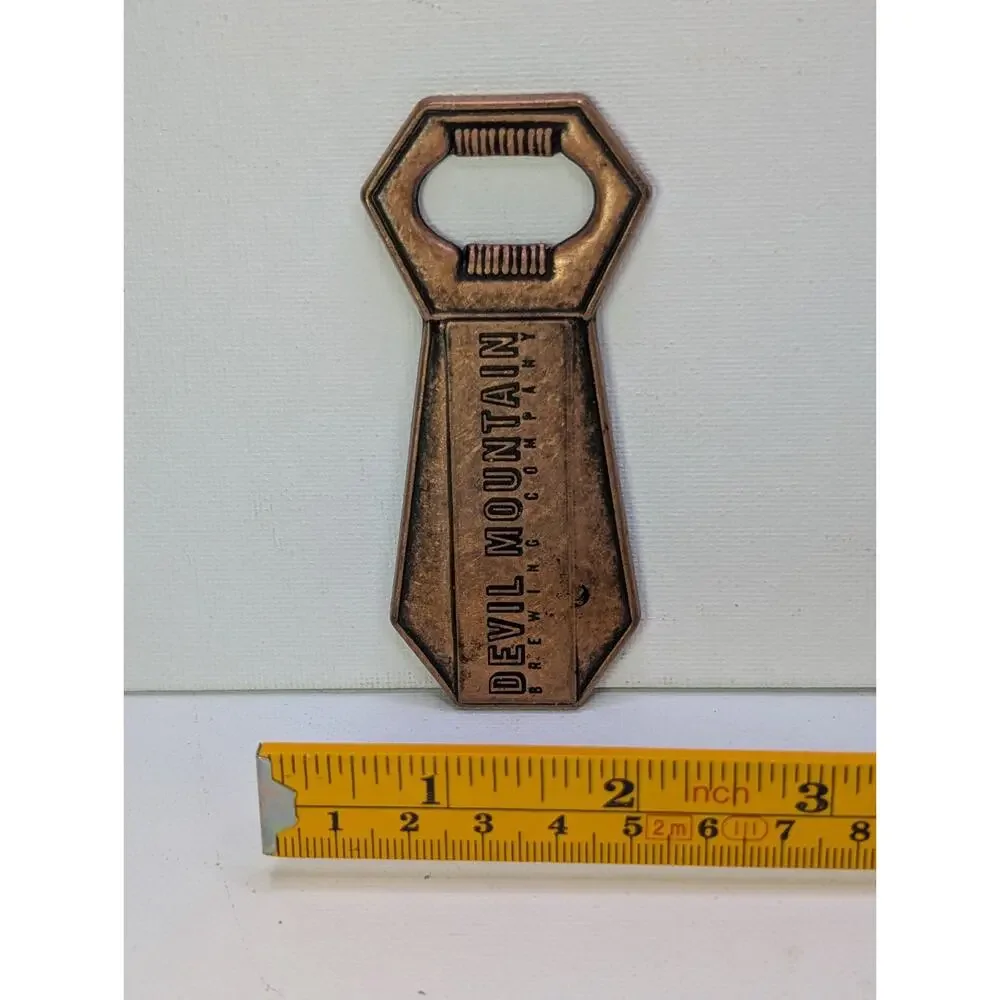 1999 Devil Mountain Brewing Company Bottle Opener Copper Tone Breweriana Canada